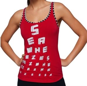 Lululemon Cool Racerback Seawheeze 2014 Swag Run Womens 8 Active Hiking Rare 00s